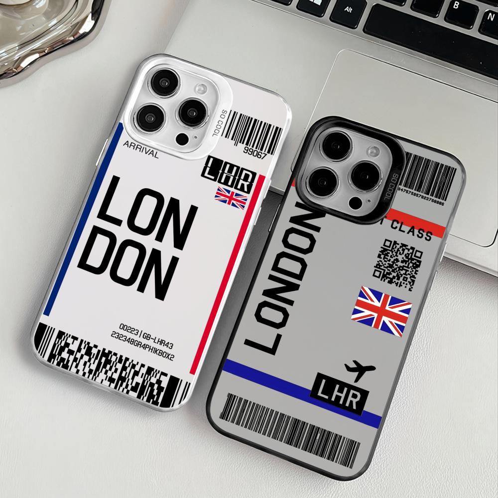 Matte Pc Case - 영국 비행기 여행 티켓 폰 케이스