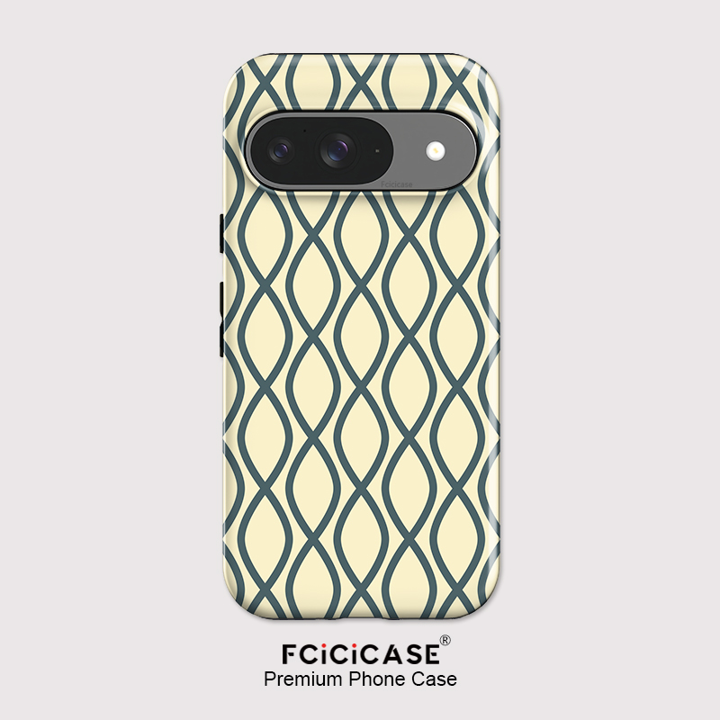 Matte Pc Case - Fcicicase 패션 스트라이프 프린트 폰 케이스