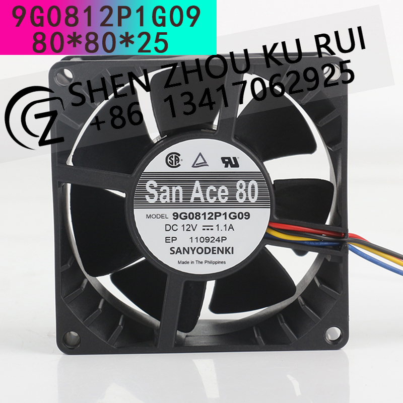 산요 12V 1.1A AC EC 8038 80x80x3 - Case Fan Controller 리뷰 및 가격