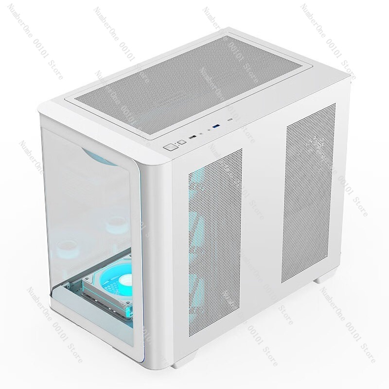 파노라마 곡면 글래스 데스크탑 PC 케이스 ATX 미들 - Pc Chassis 리뷰 및 가격